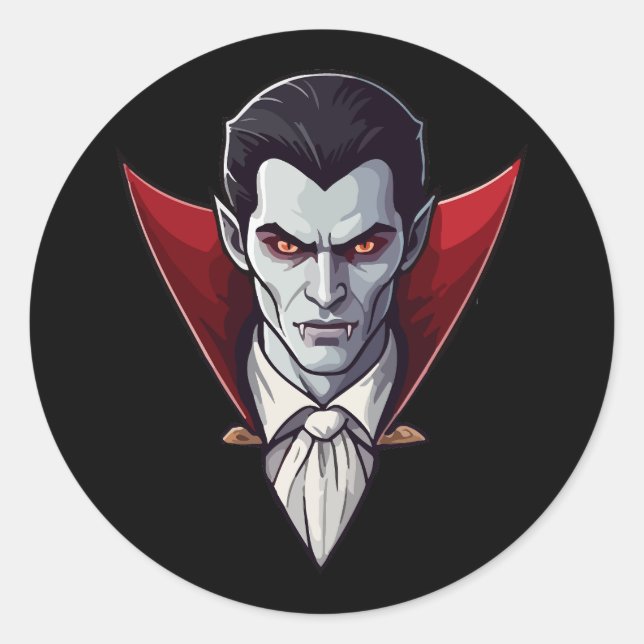 🦇 Gothic Vampire Black Sticker 🖤🎃 (Front)