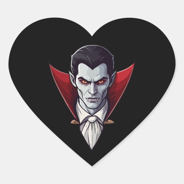 🦇 Gothic Vampire Black Sticker 🖤🎃 (Front)
