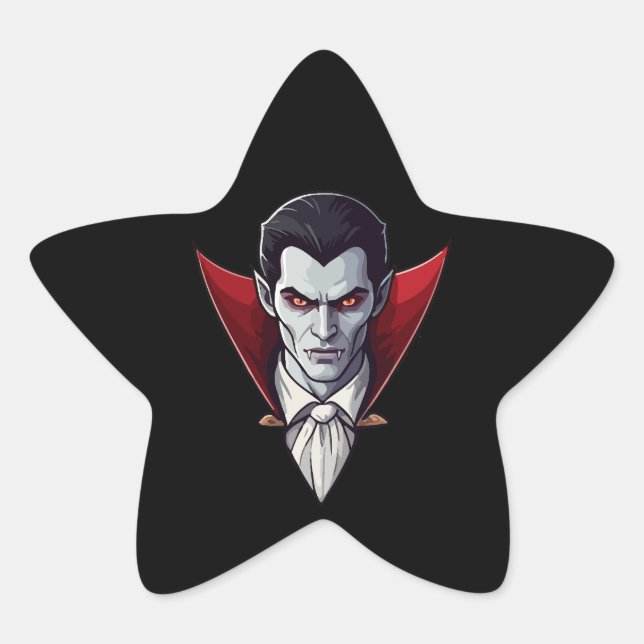🦇 Gothic Vampire Black Sticker 🖤🎃 (Front)