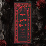 Gothic Vampire Cathedral Save the Date  Invitation<br><div class="desc">Invite your wedding guests with this elegant and gothic design. Perfect for a Gothic or Halloween themed-wedding. Matching Items in our shop for a complete party theme.</div>