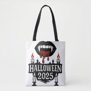 Gothic Vampire Halloween Tote Bag