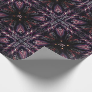 Gothic vampire monogram wrapping paper