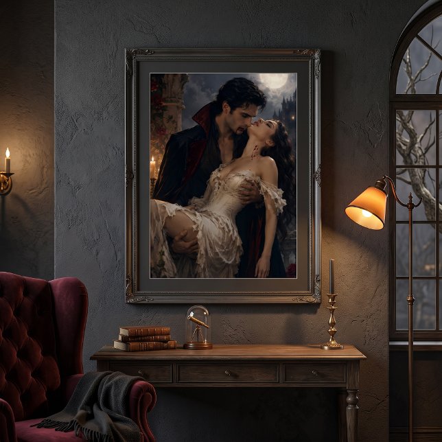 Gothic Vampire Romance - Fantasy Vampire & Damsel Poster (Creator Uploaded)