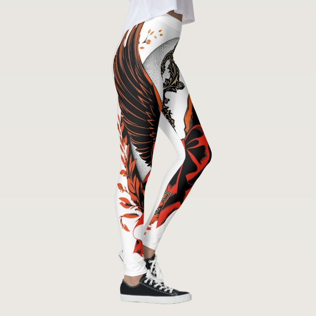 Gothic Velvet Bow Key with Wings & Moon Leggings (Right)