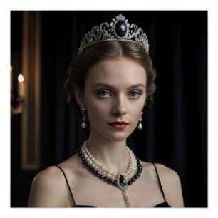 Gothic Velvet Elegance Poster