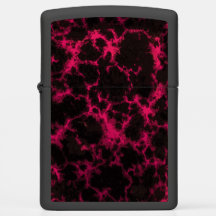 Gothic Vibrant Pink and Black Flames
