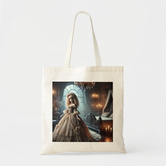  Gothic Victorian Doll – Enchanted Dark Tote Bag (Front)