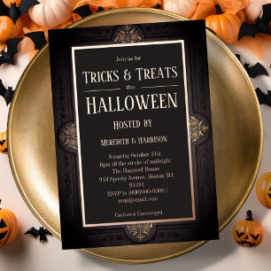Gothic Victorian Halloween Foil Invitation