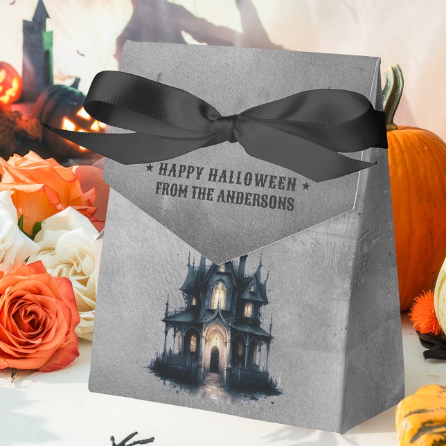 Gothic Victorian Haunted House Happy Halloween Favour Box (Creator Uploaded)