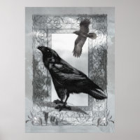 Gothic Victorian Raven Fantasy Art