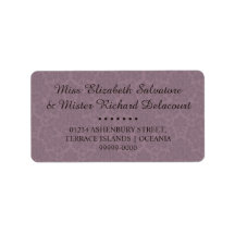 Gothic Victorian Wedding Address Labels