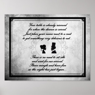 Gothic Victorian Wedding Sign