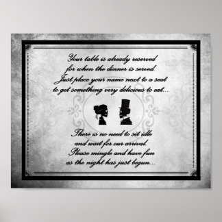 Gothic Victorian Wedding Sign