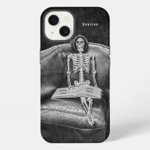 Gothic Vintage Black And White Funny Skeleton iPhone 13 Case