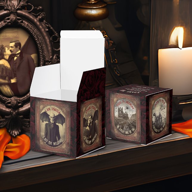 Gothic Vintage Vampire Dracula Halloween Party Favour Box (Creator Uploaded)