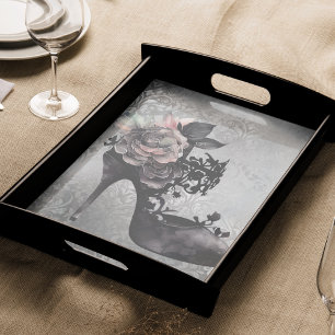 Gothic Vogue   Muted Pastel Rose Fashion Stiletto Tissue Paper