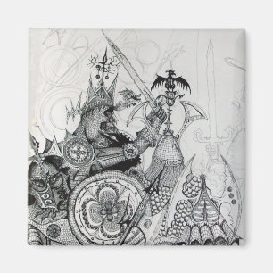 GOTHIC WARRIORS,Barbarian Knights,Fantasy Magnet