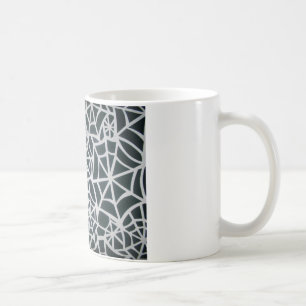 Gothic Web Velocity Bold Black and White Designer  Coffee Mug