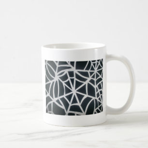 Gothic Web Velocity Bold Black and White Designer Coffee Mug