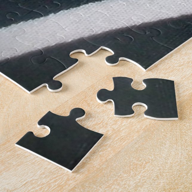 Gothic Web Velocity Bold Black White Spider Web De Jigsaw Puzzle (Side)