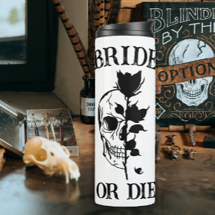 Gothic Wedding Bachelorette Party Customised Bride Thermal Tumbler