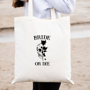 Gothic Wedding Bachelorette Party Customised Bride Tote Bag
