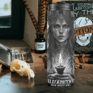 Gothic Wedding Bachelorette Party Customised Witch Thermal Tumbler