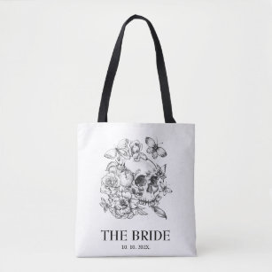 Gothic Wedding Bride  Tote Bag