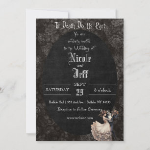Gothic Wedding Dark Wedding Invitation