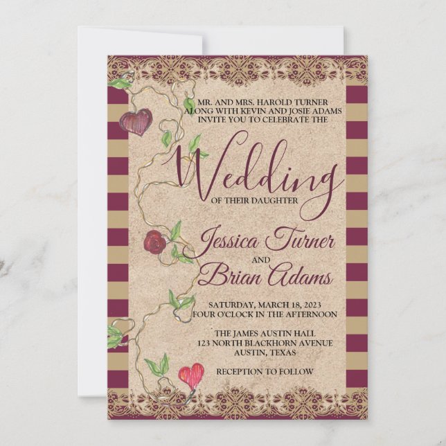 Gothic Wedding Invitation (Front)