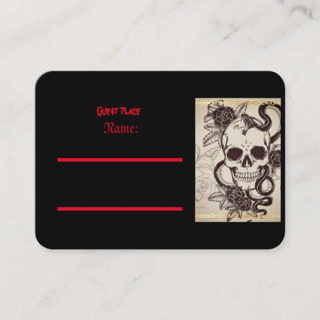 Gothic wedding invitation (Front)