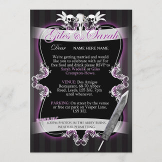 Gothic Wedding Invitation - Commission