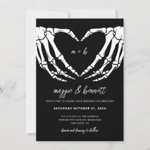 Gothic Wedding Invitation Halloween Wedding Invite
