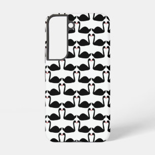 Gothic Wedding Kissing Black Swans Patterned Samsung Galaxy Case