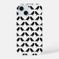 Gothic Wedding Kissing Ravens Patterned