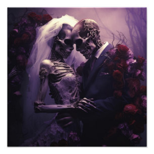 Gothic wedding photo print