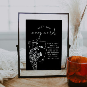 Gothic Wedding Pick A Card Guestbook Sign