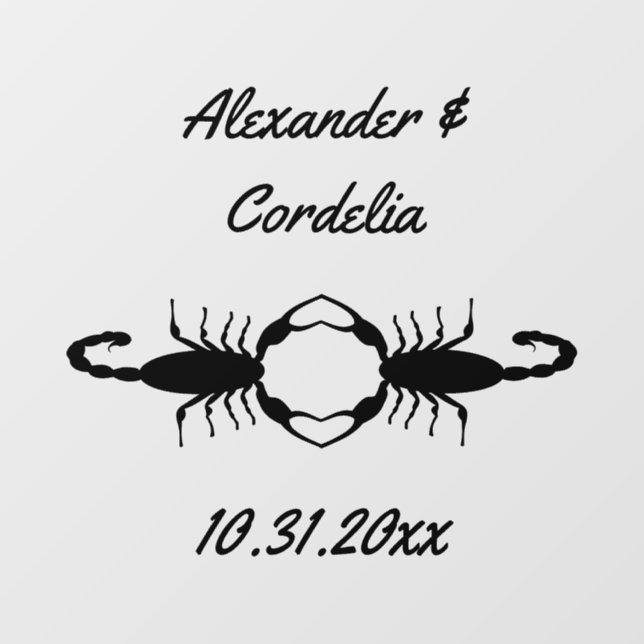 Gothic Wedding Scorpions Custom (Sheet)