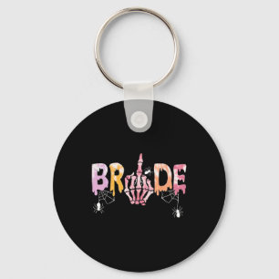 Gothic Wedding Spooky Halloween Skeleton Bride Jus Key Ring