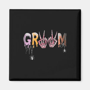 Gothic Wedding Spooky Halloween Skeleton Groom Jus Magnet