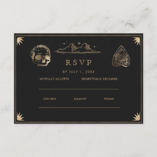 Gothic Wedding Wedding Website RSVP QR Cod Enclosure Card