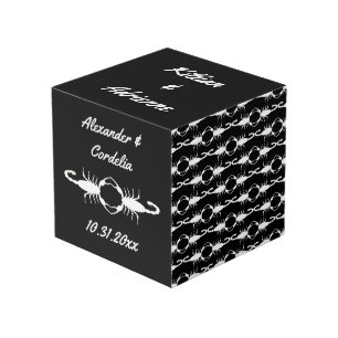 Gothic White Wedding Scorpions Custom Cube