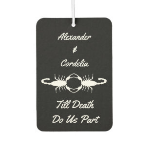 Gothic White Wedding Scorpions Custom Custom Car Air Freshener
