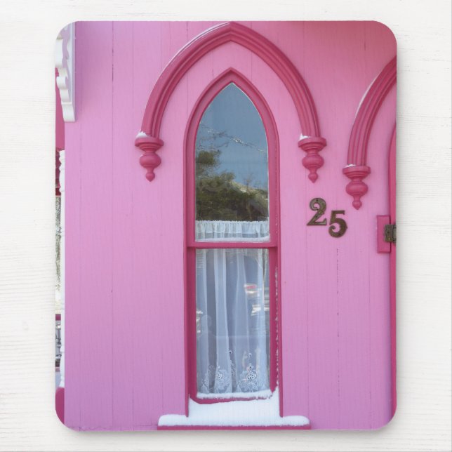 Gothic Window and Snow - Martha's Vineyard Mouse Pad (Front)