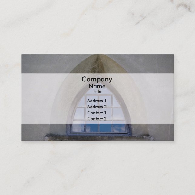 Gothic window business card (Front)