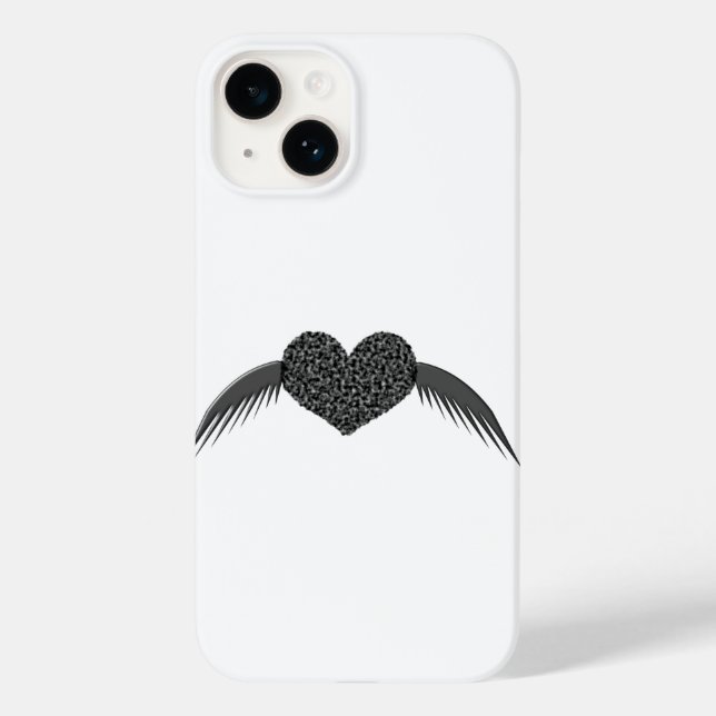 Gothic Winged Love Heart iPhone 5 Case (Back)