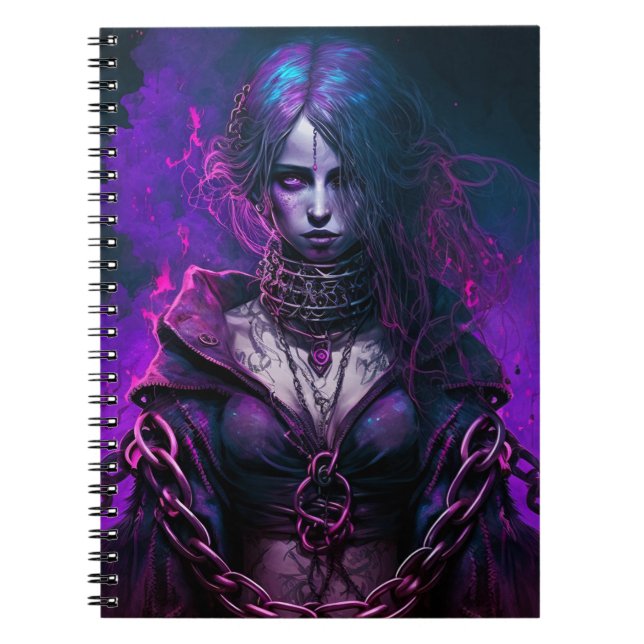 Gothic Witch Girl  Notebook (Front)