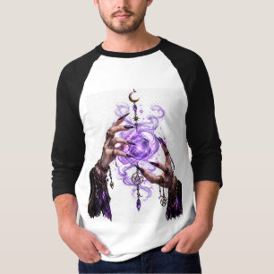 Gothic Witch Hands Purple Magic T-Shirt