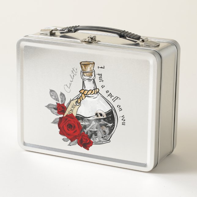 Gothic Witch Love Potion Metal Lunch Box (Front)