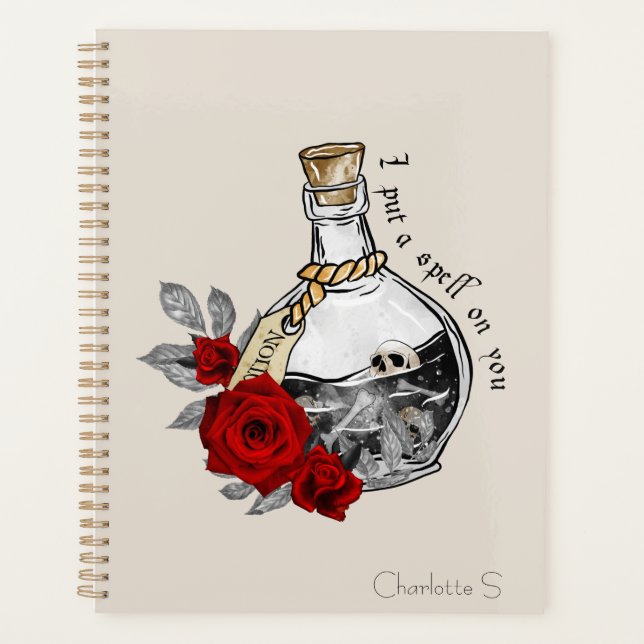 Gothic Witch Love Potion Planner (Front)